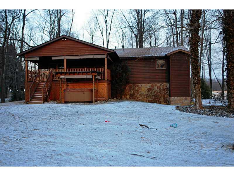 296 Sun Mine Road Sarver, PA 16055 - Photo 20 of 25 Exterior Back. Exterior Back with Covered Deck and Covered 6 Person Hot Tub