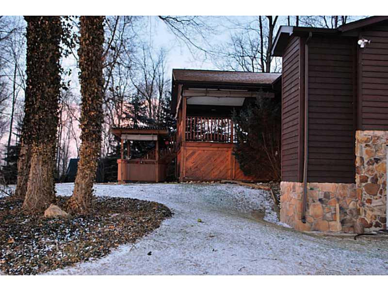 296 Sun Mine Road Sarver, PA 16055 - Photo 21 of 25 Exterior Back. Deck and 6 Person Hot Tub
