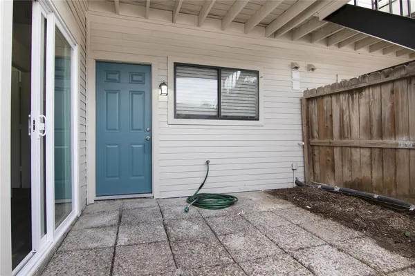 a backyard of a house