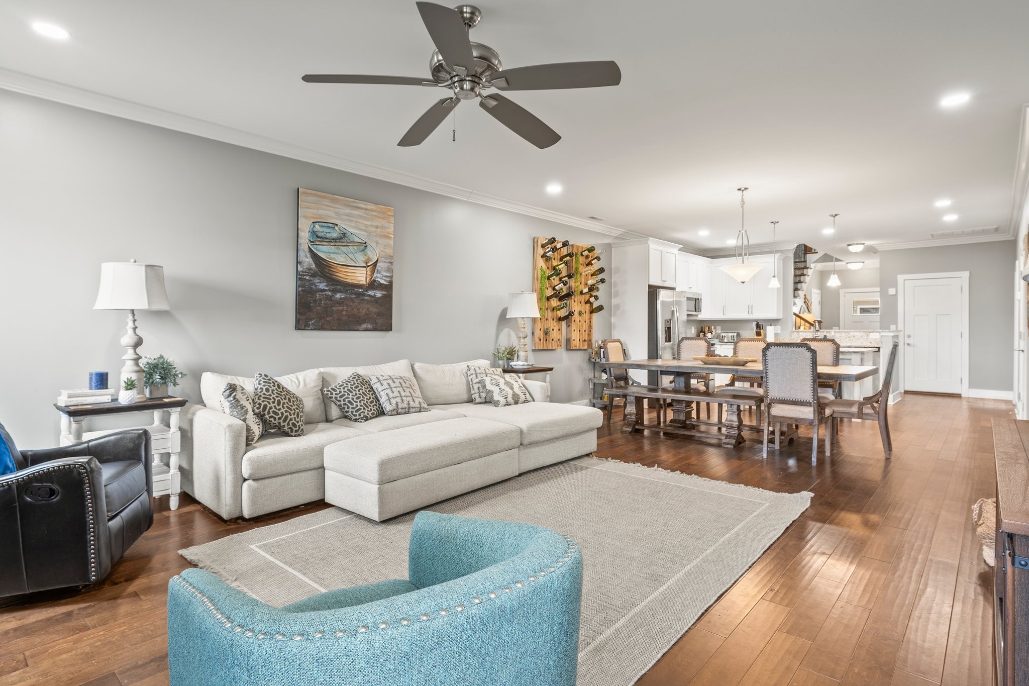105 Island Way Winchester, TN 37398 - Photo 21 of 41 a living room with furniture and a view of kitchen