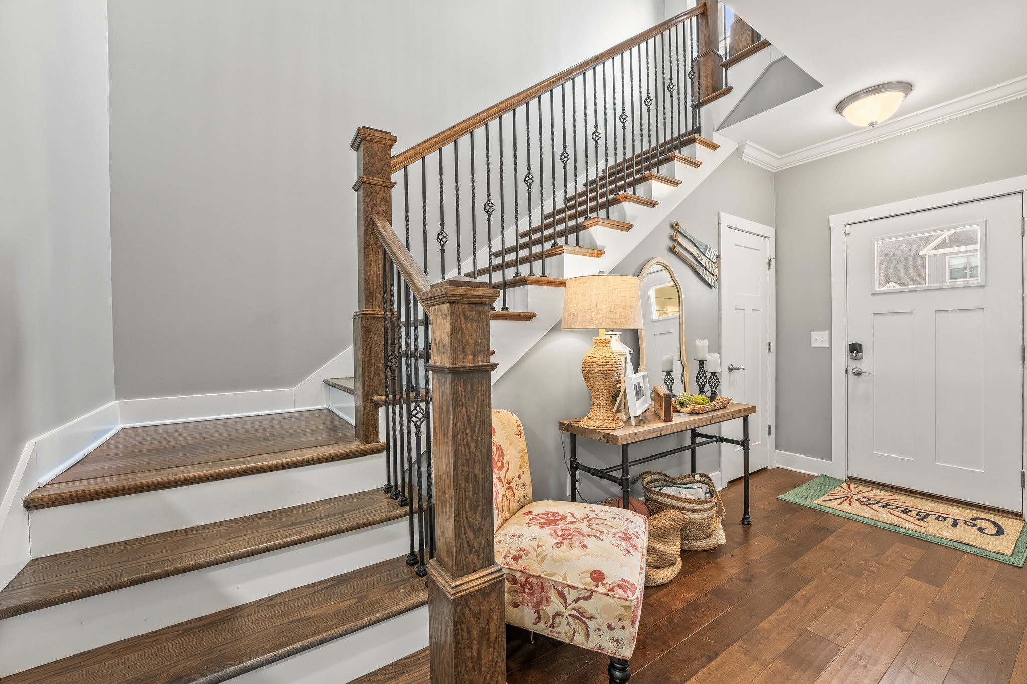 105 Island Way Winchester, TN 37398 - Photo 9 of 41 a view of entryway livingroom and hall with wooden floor