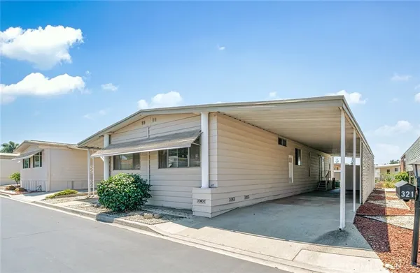 a view of a house with a garage
