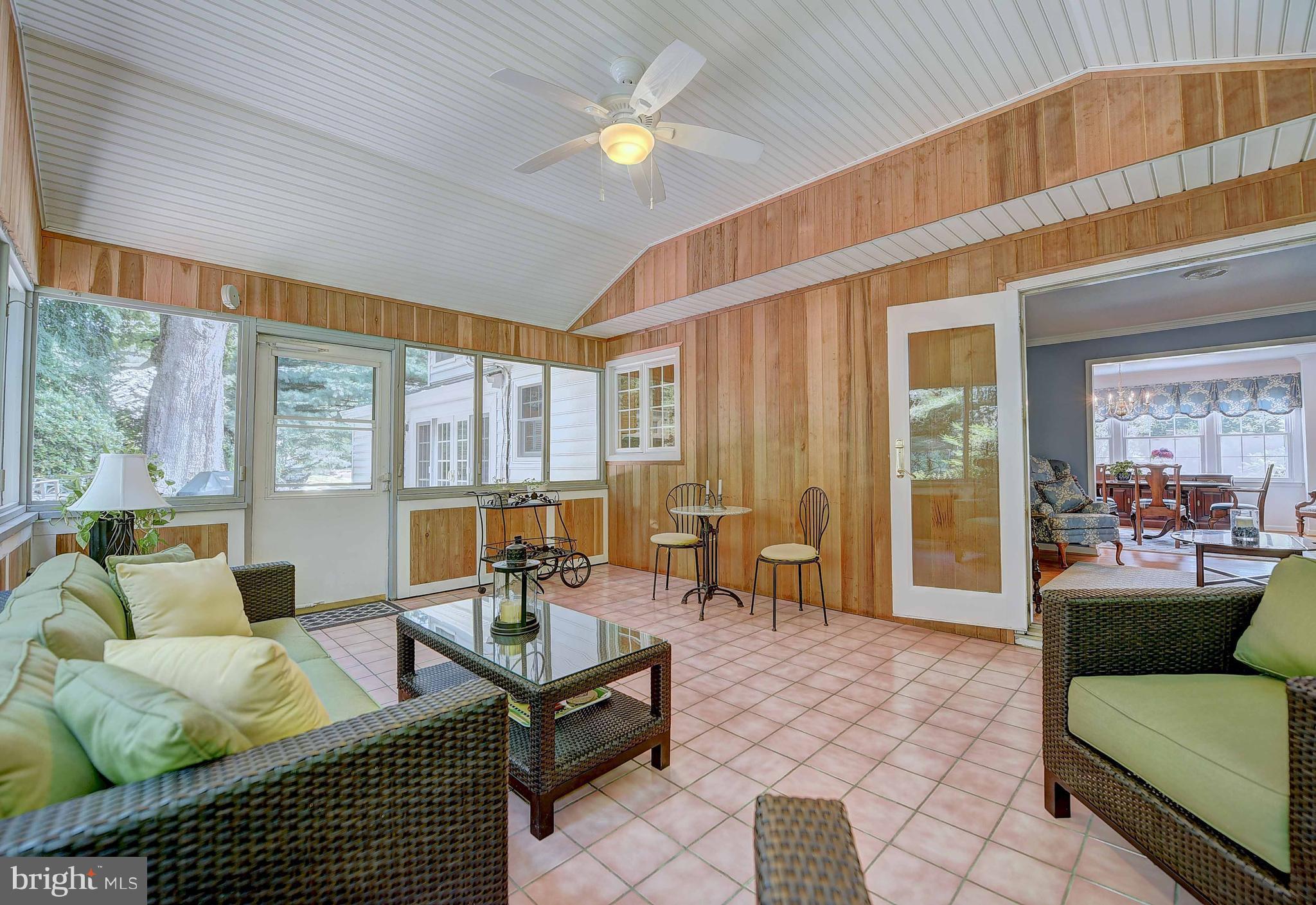 1204 Vermont Road Bel Air, MD 21014 - Photo 24 of 30 Sun Room With Vinyl Ceiling And Cedar Siding