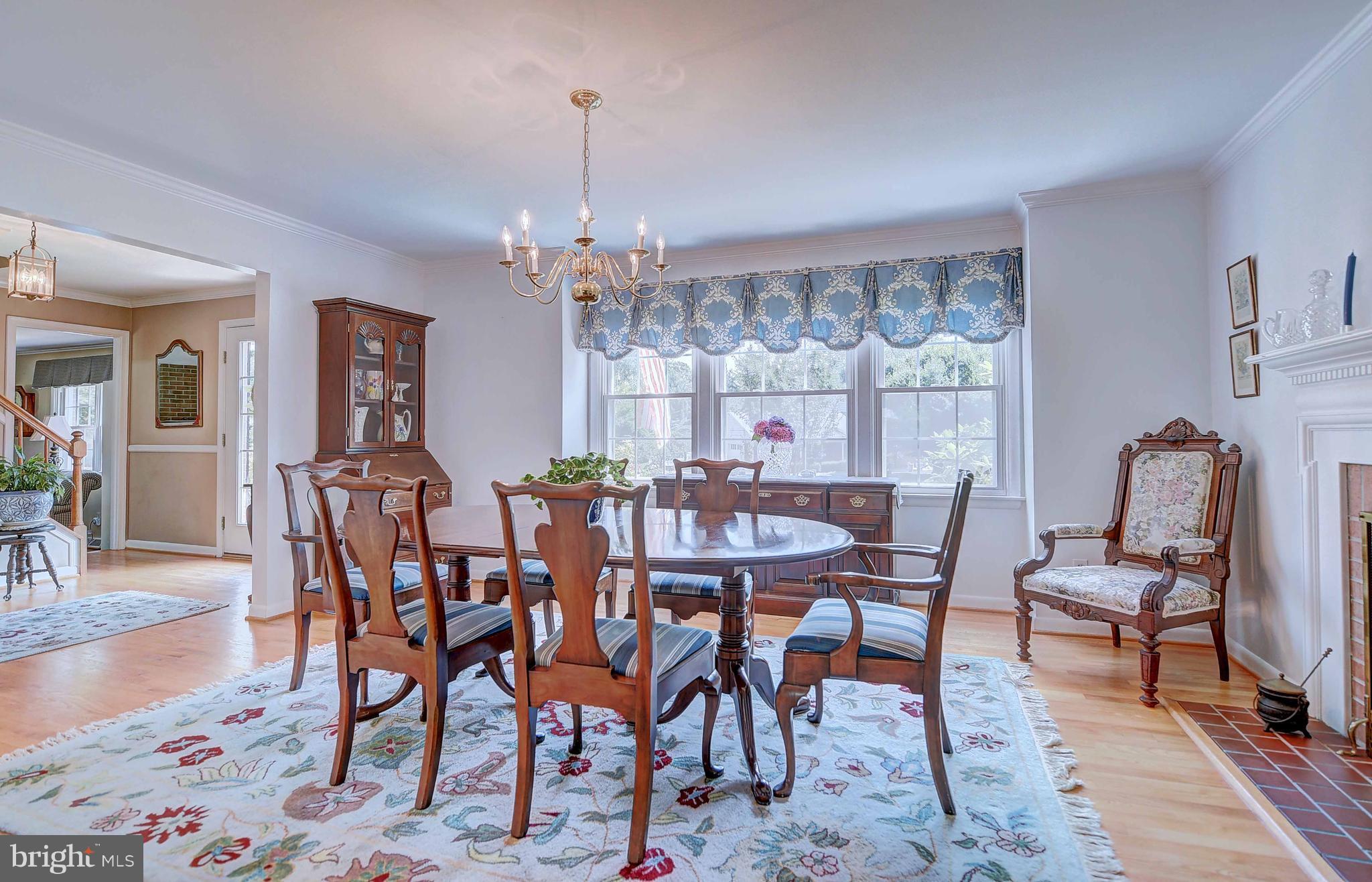 Dining Room With Three Windows