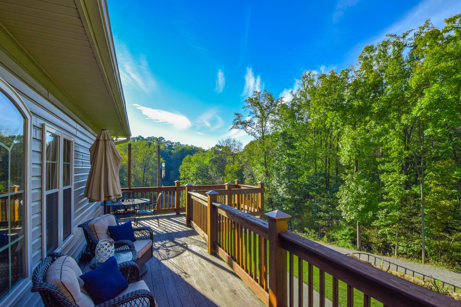 213 W Road Blue Ridge, VA 24064 - Photo 34 of 51 a view of a balcony with chairs