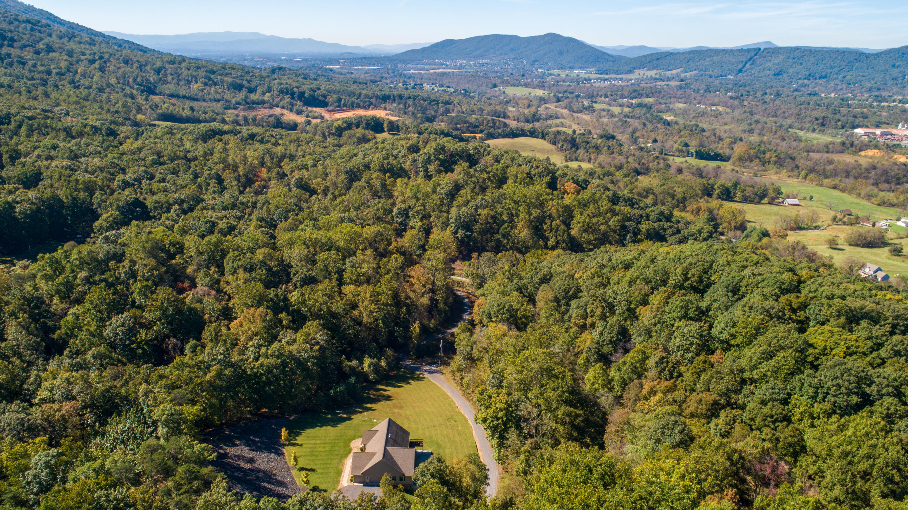 213 W Road Blue Ridge, VA 24064 - Photo 39 of 51 a view of a forest with a street