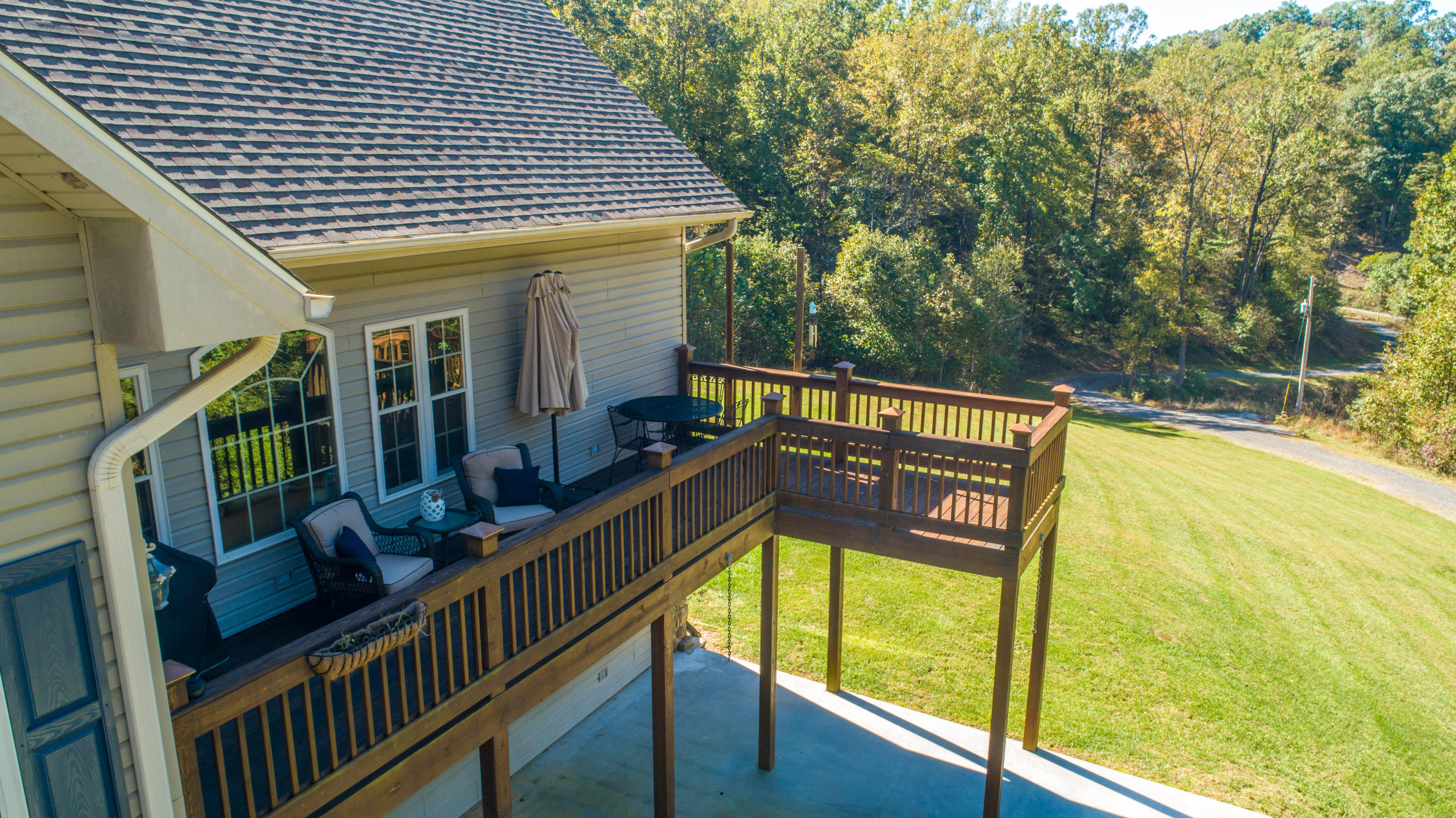 213 W Road Blue Ridge, VA 24064 - Photo 47 of 51 a view of swimming pool with seating area
