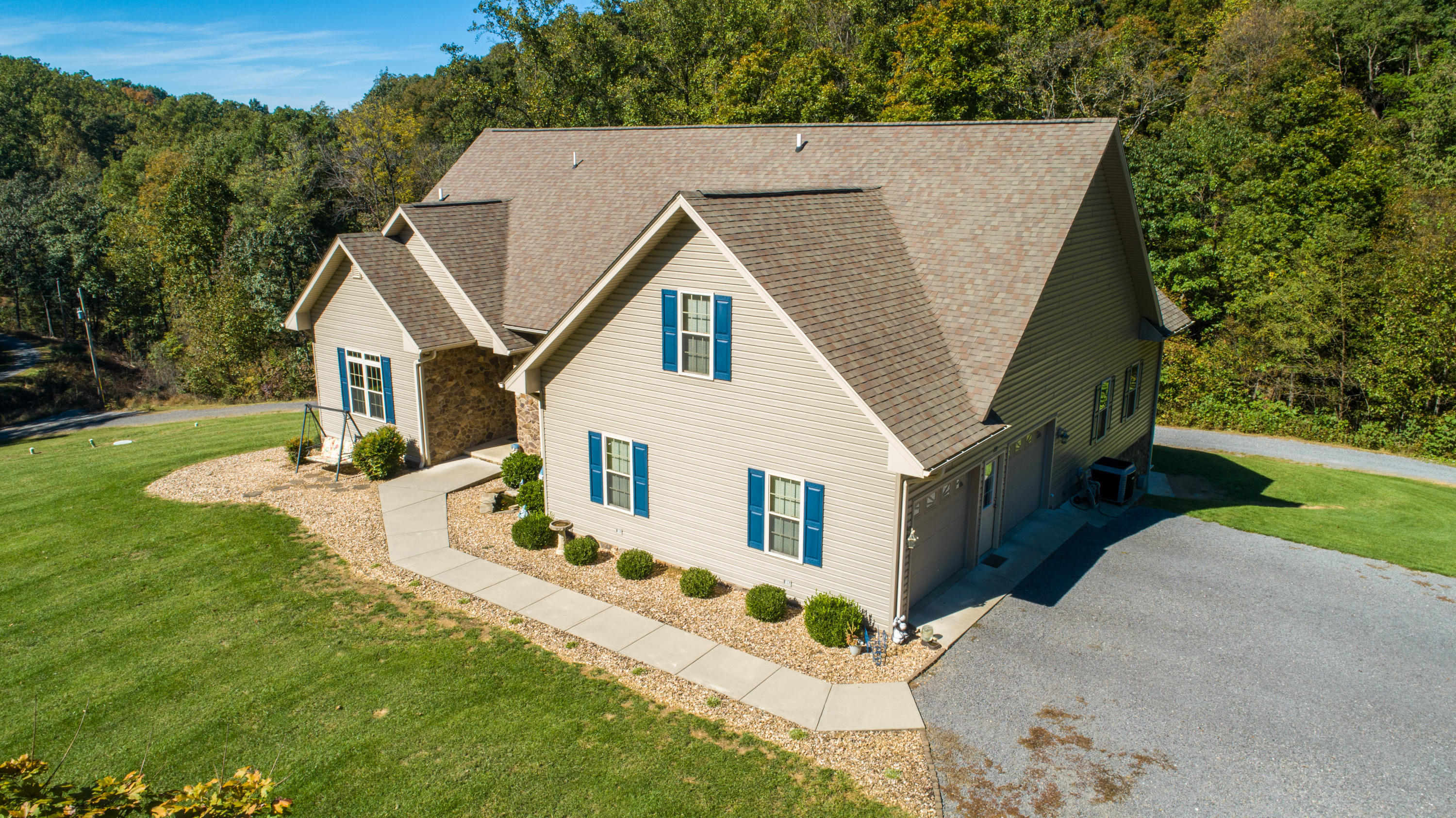 213 W Road Blue Ridge, VA 24064 - Photo 48 of 51 an aerial view of a house