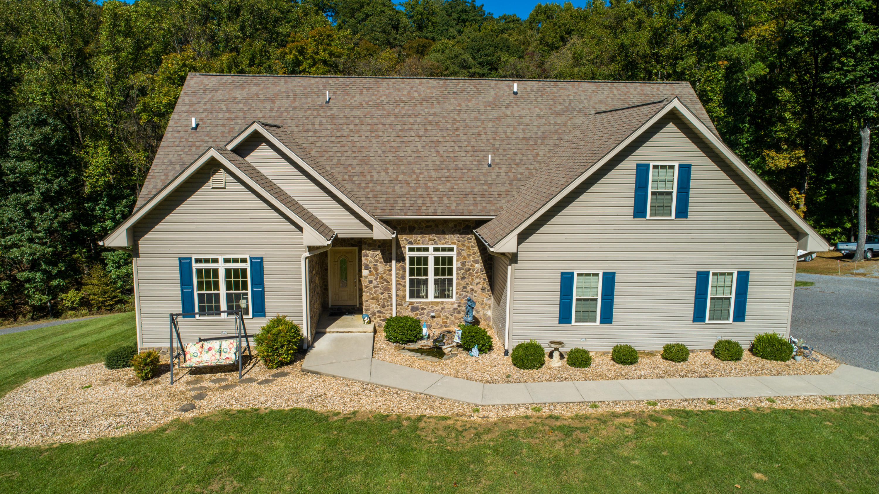 213 W Road Blue Ridge, VA 24064 - Photo 50 of 51 a view of house with yard and swimming pool