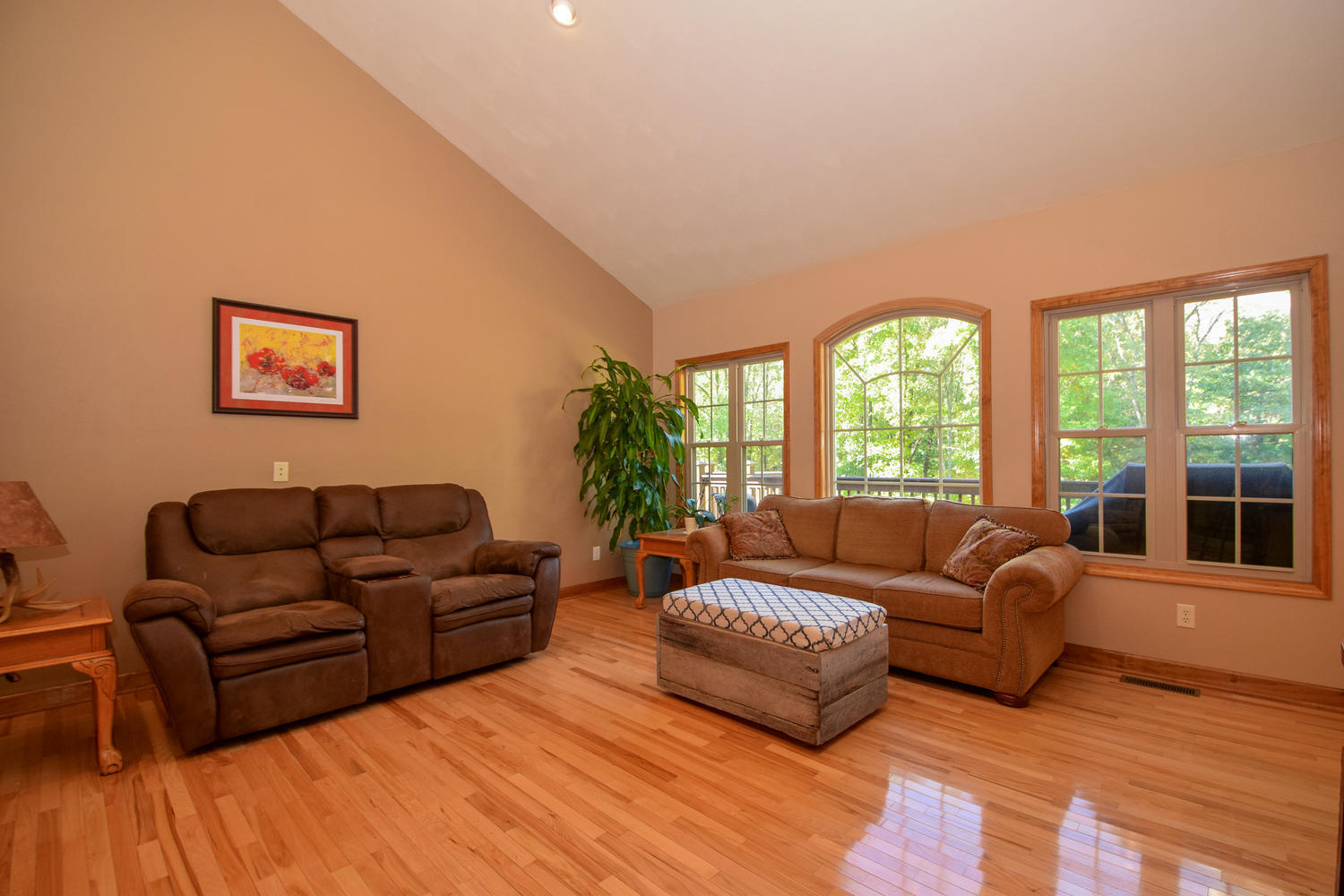 213 W Road Blue Ridge, VA 24064 - Photo 6 of 51 a living room with furniture and a large window