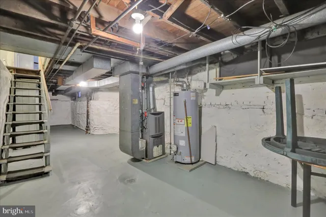 a view of water heater room