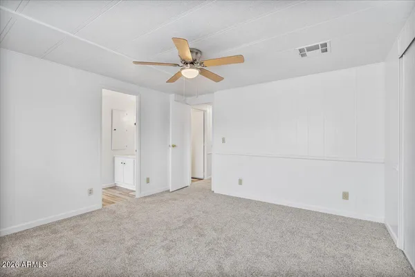 a view of an empty room