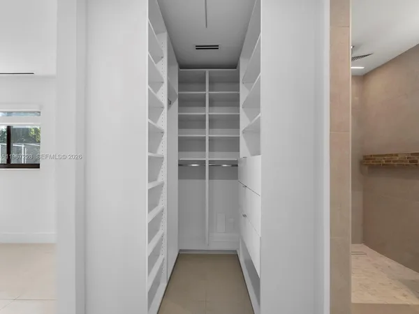 a view of walk in closet