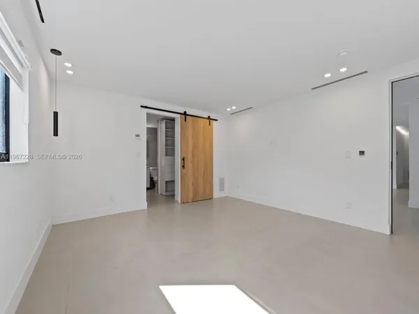 a view of an empty room