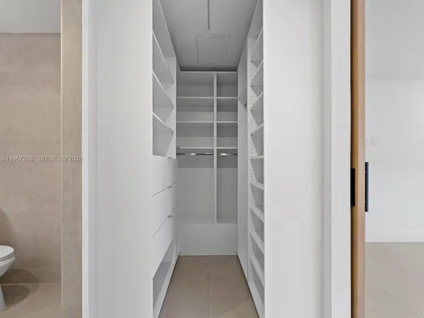 a view of walk in closet