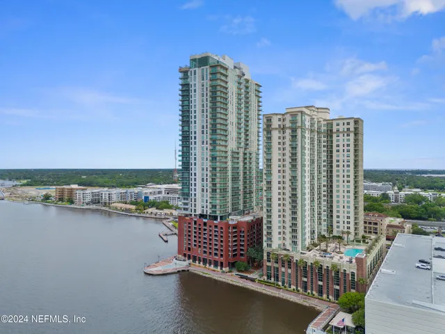 a view of a balcony with city view