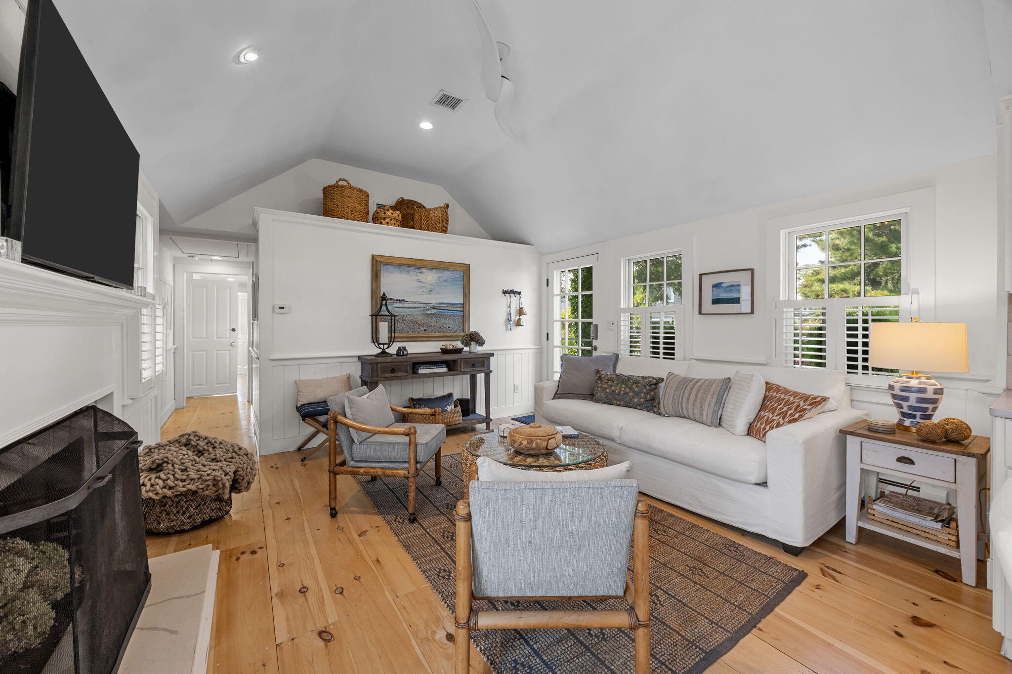 291 Ridgevale Road Chatham, MA 02633 - Photo 23 of 53 a living room with furniture and a flat screen tv