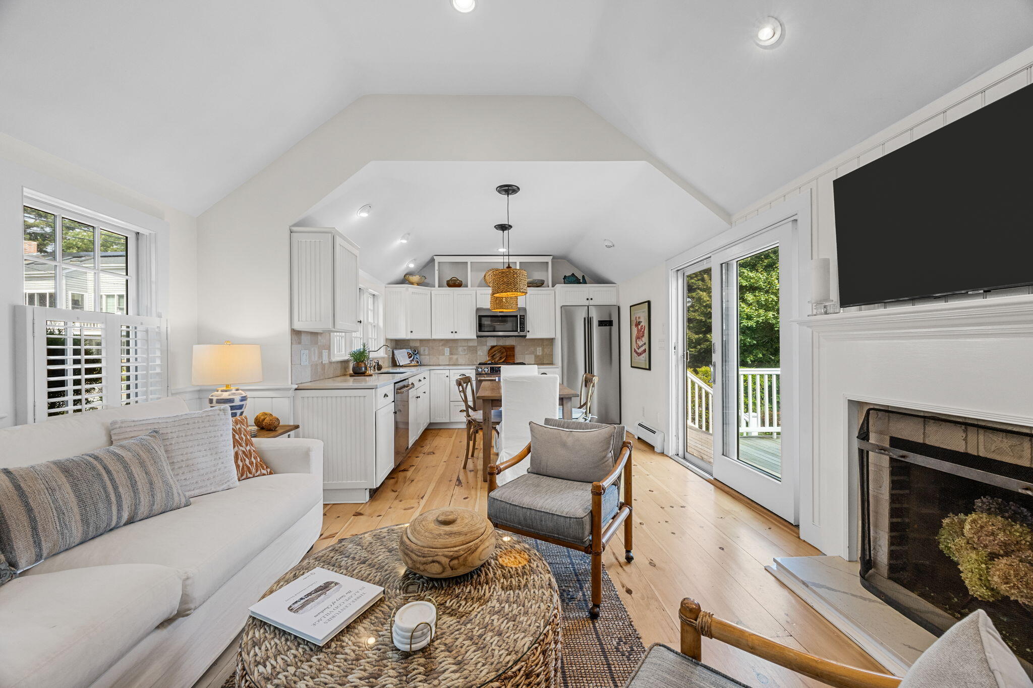 291 Ridgevale Road Chatham, MA 02633 - Photo 27 of 53 a living room with furniture fireplace and flat screen tv