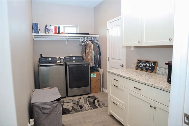 a room with storage and utility