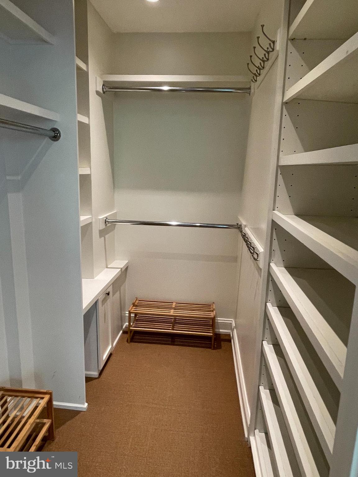 2802 P Street Northwest Washington, DC 20007 - Photo 23 of 58 a view of an empty walk in closet