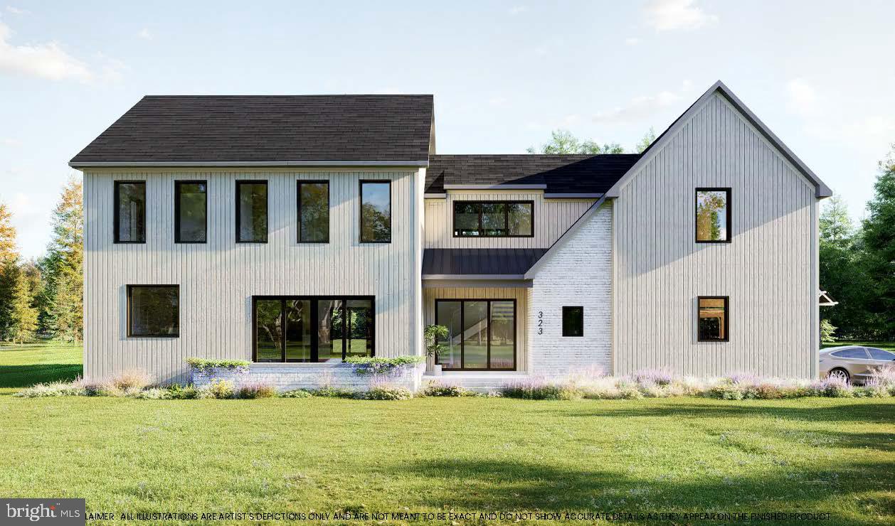 a view of house with a yard