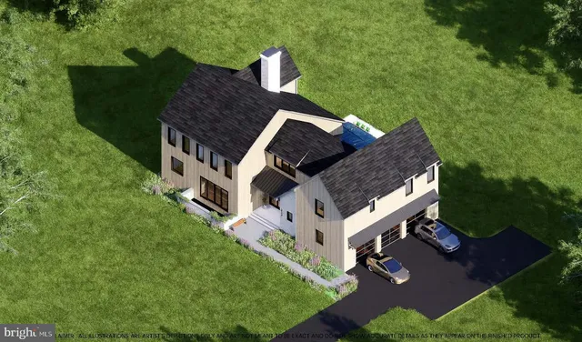 an aerial view of house with yard swimming pool and outdoor seating