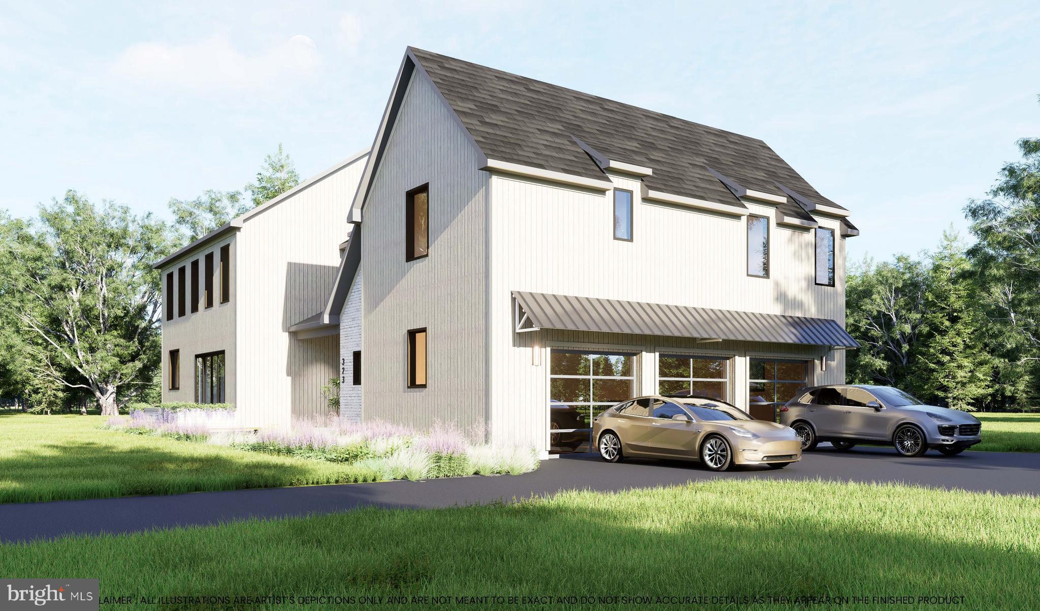 3014 Comfort Road New Hope, PA 18938 - Photo 6 of 13 a view of a white house in front of a big yard with large trees