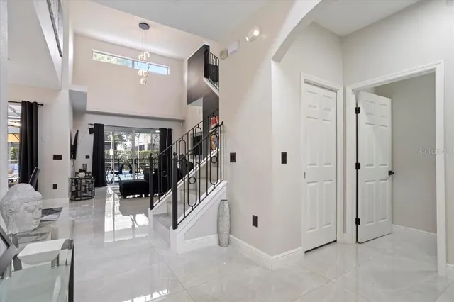 a view of livingroom with furniture and window