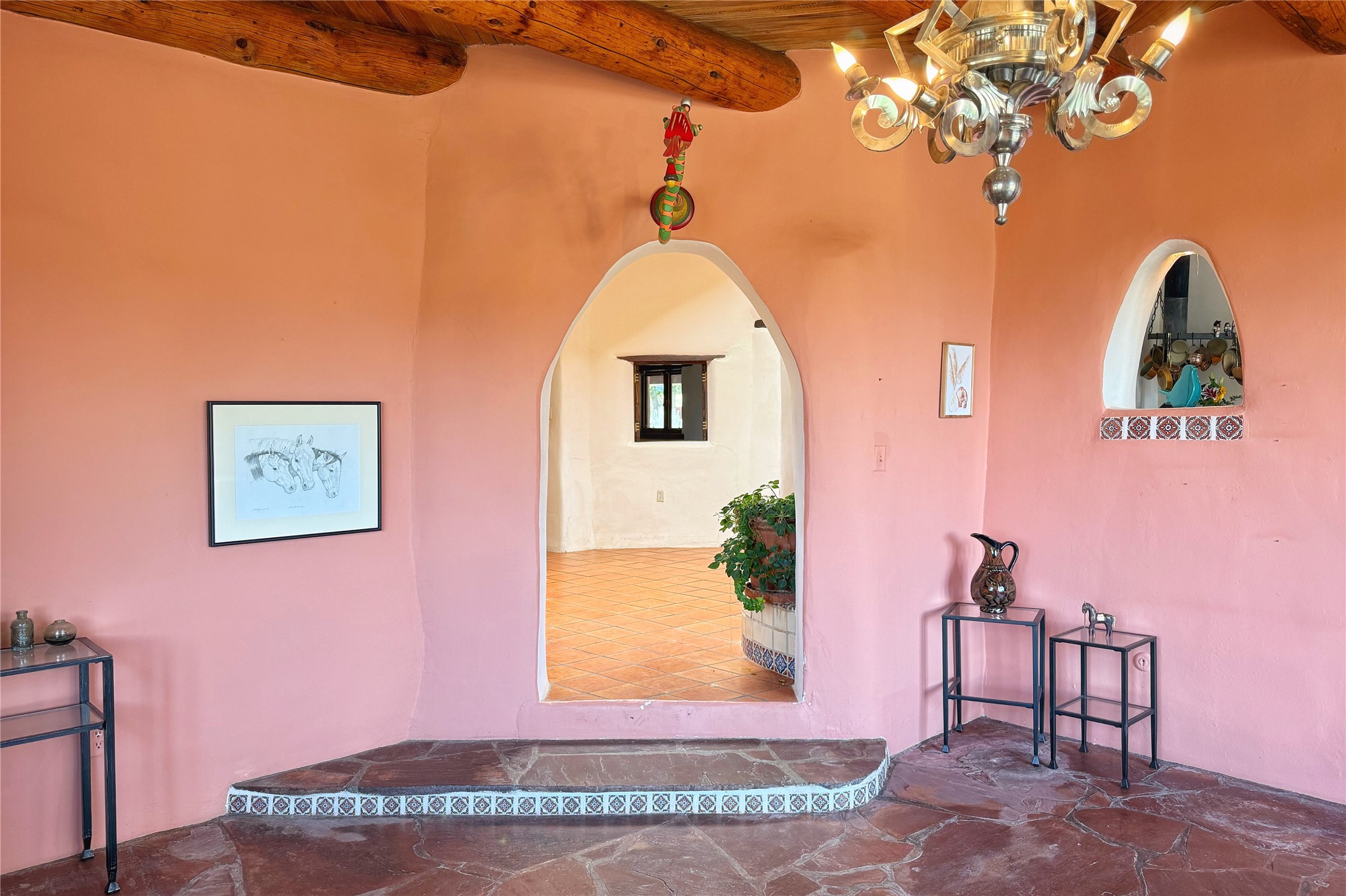 54 Rons Road Santa Fe, NM 87508 - Photo 23 of 99 View from living room into atrium