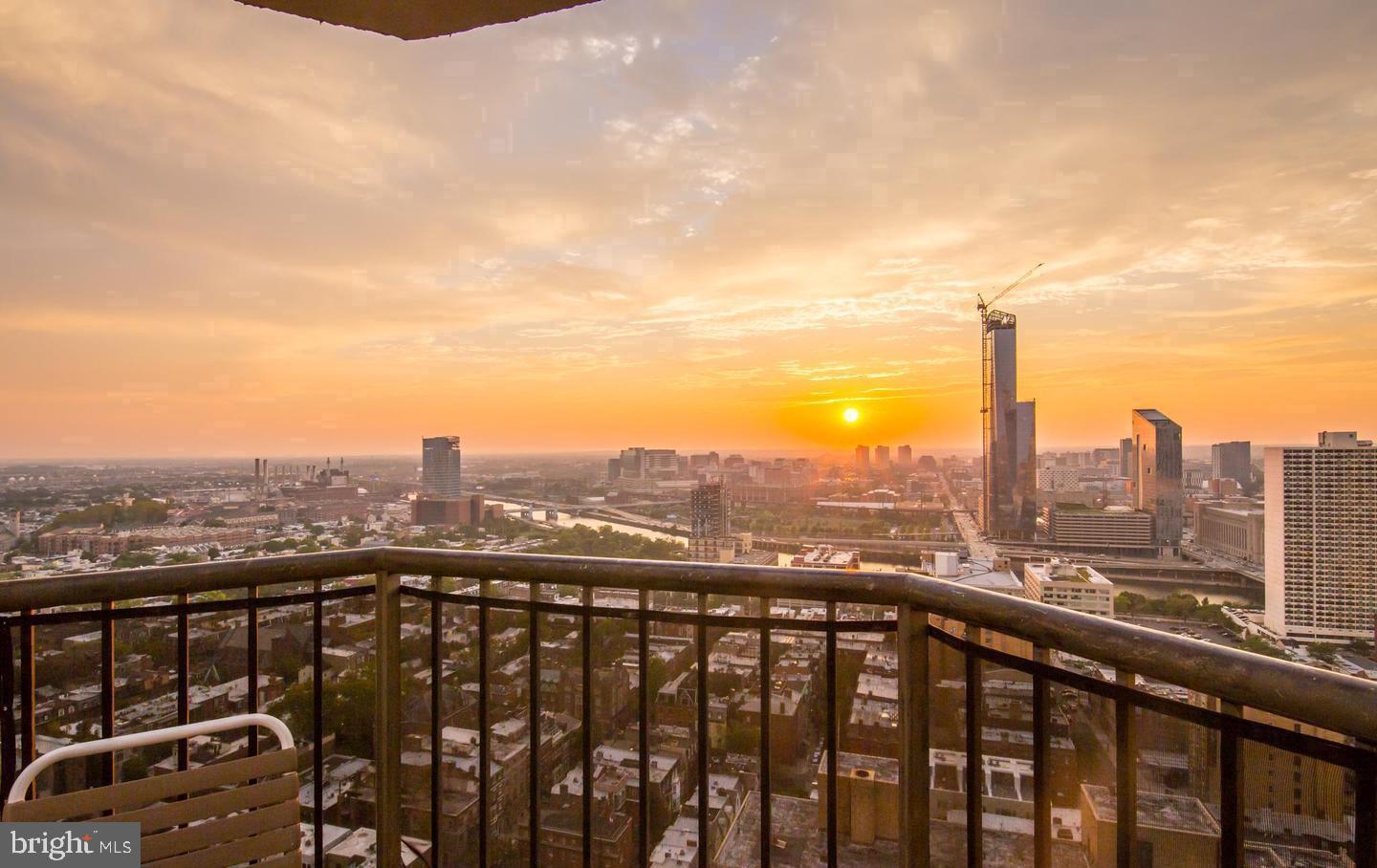 2020 Walnut Street, Unit 25B Philadelphia, PA 19103 - Photo 27 of 42 a view of city from a balcony