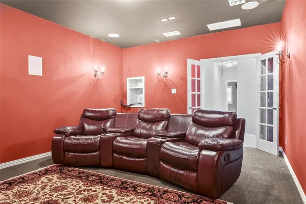 a room with furniture and a lamp