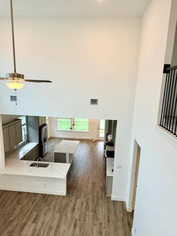 a view of workspace with a window