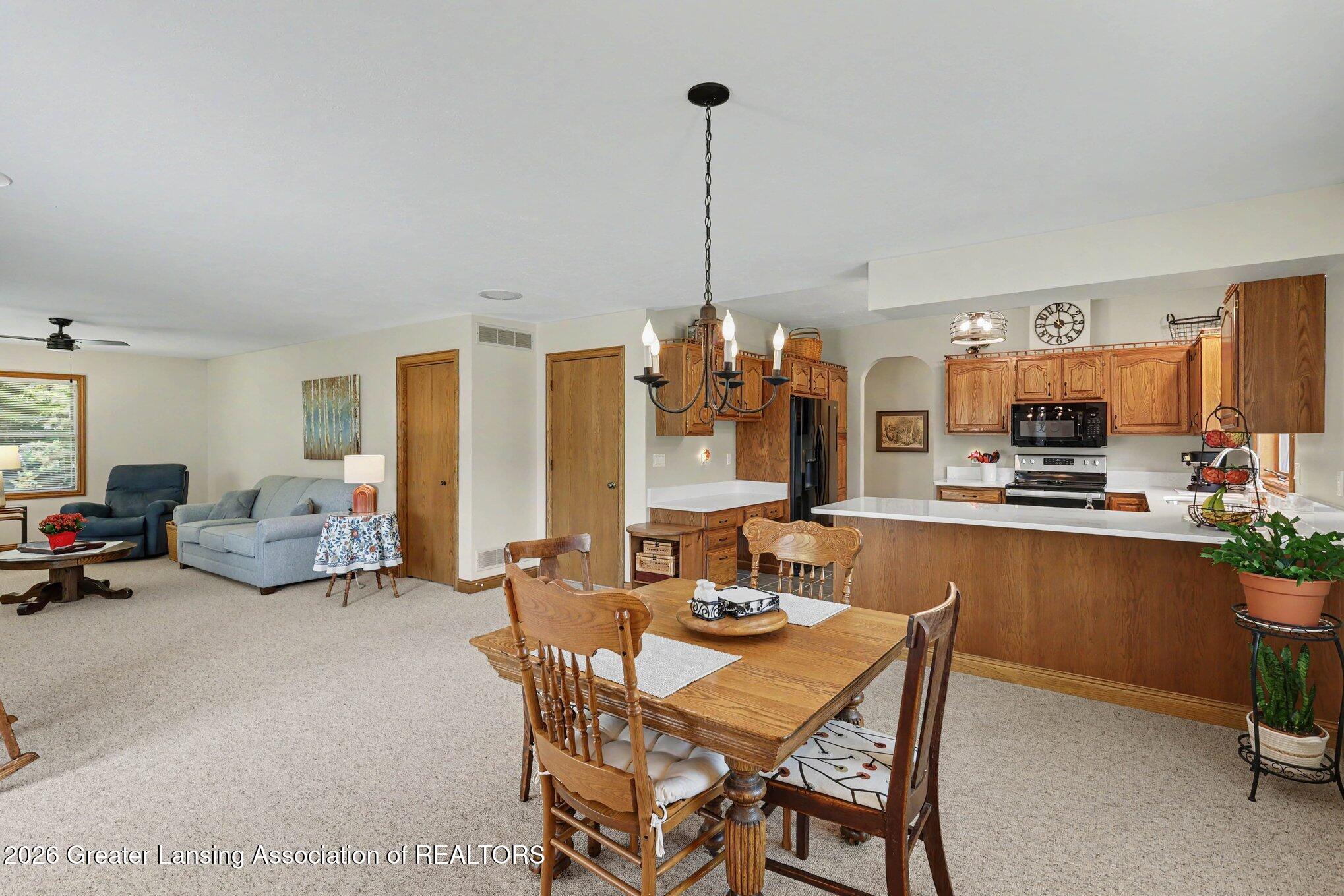 905 West Dansville Road Mason, MI 48854 - Photo 9 of 50 Dining, Kitchen/Living Room