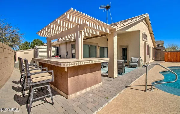 a view of a house with a porch