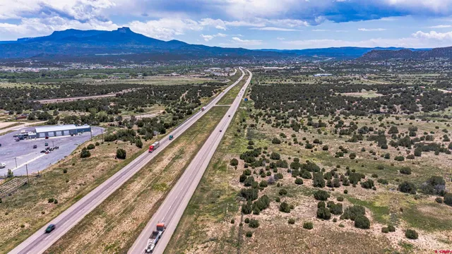 an aerial view of a city