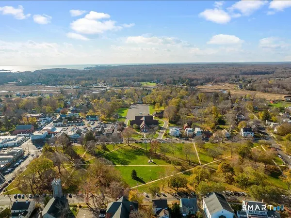 an aerial view of multiple house