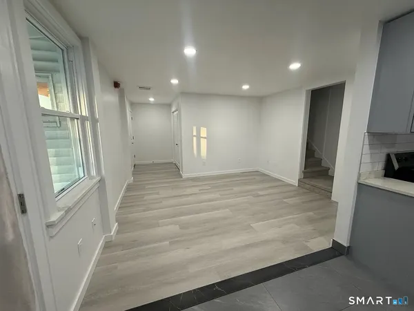 a view of an entryway of a house