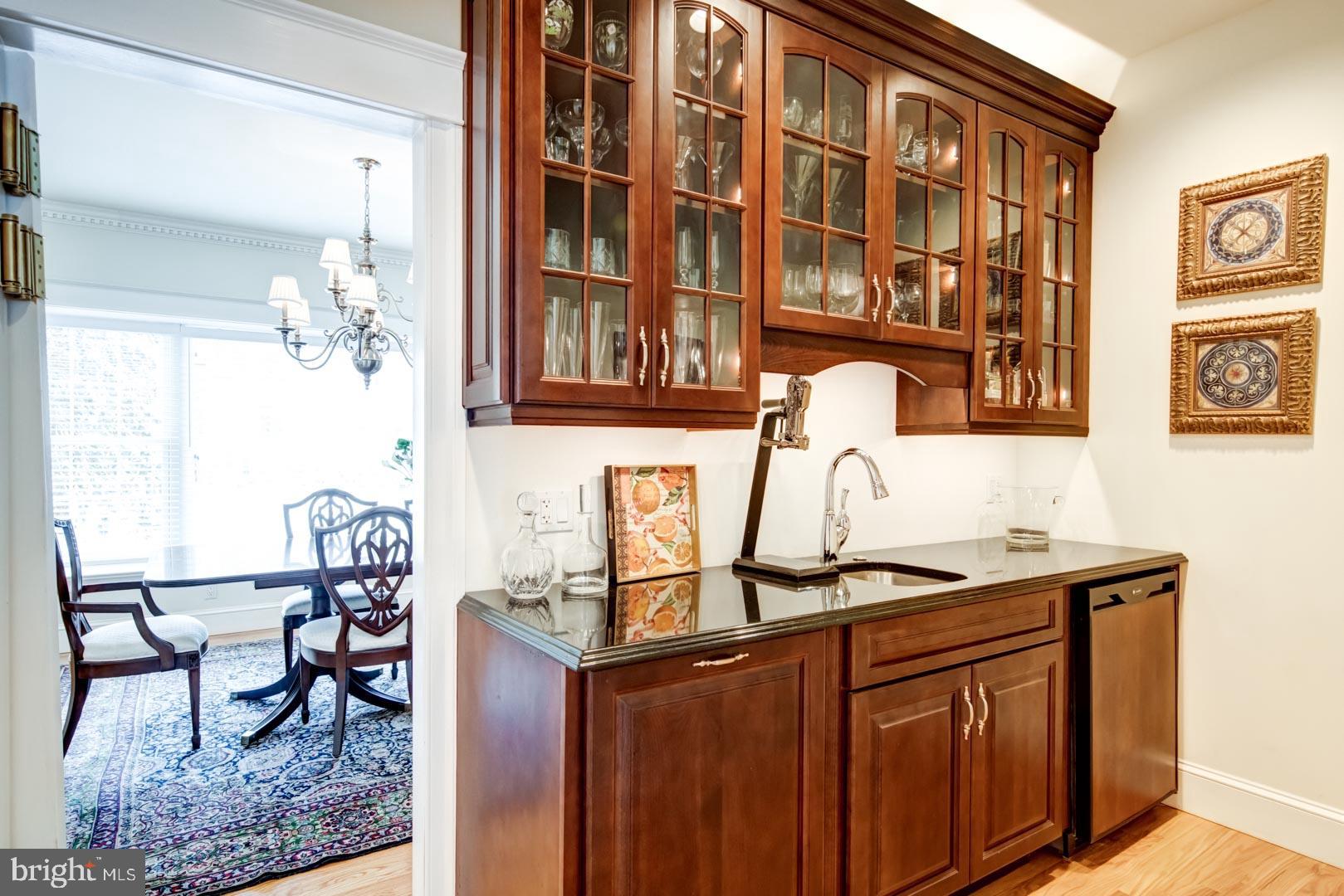 536 Atterbury Road Villanova, PA 19085 - Photo 12 of 42 Wet Bar Off Dining Room