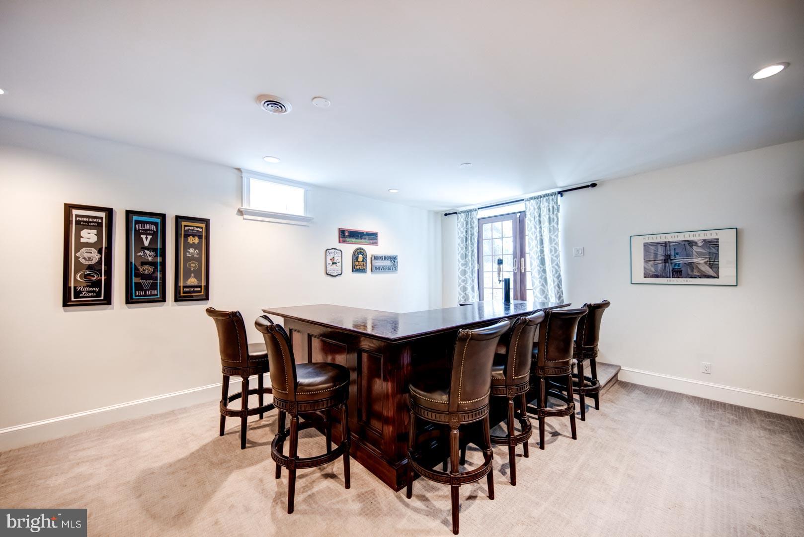 536 Atterbury Road Villanova, PA 19085 - Photo 35 of 42 Lower Level with 9' Ceilings and Walk-Out