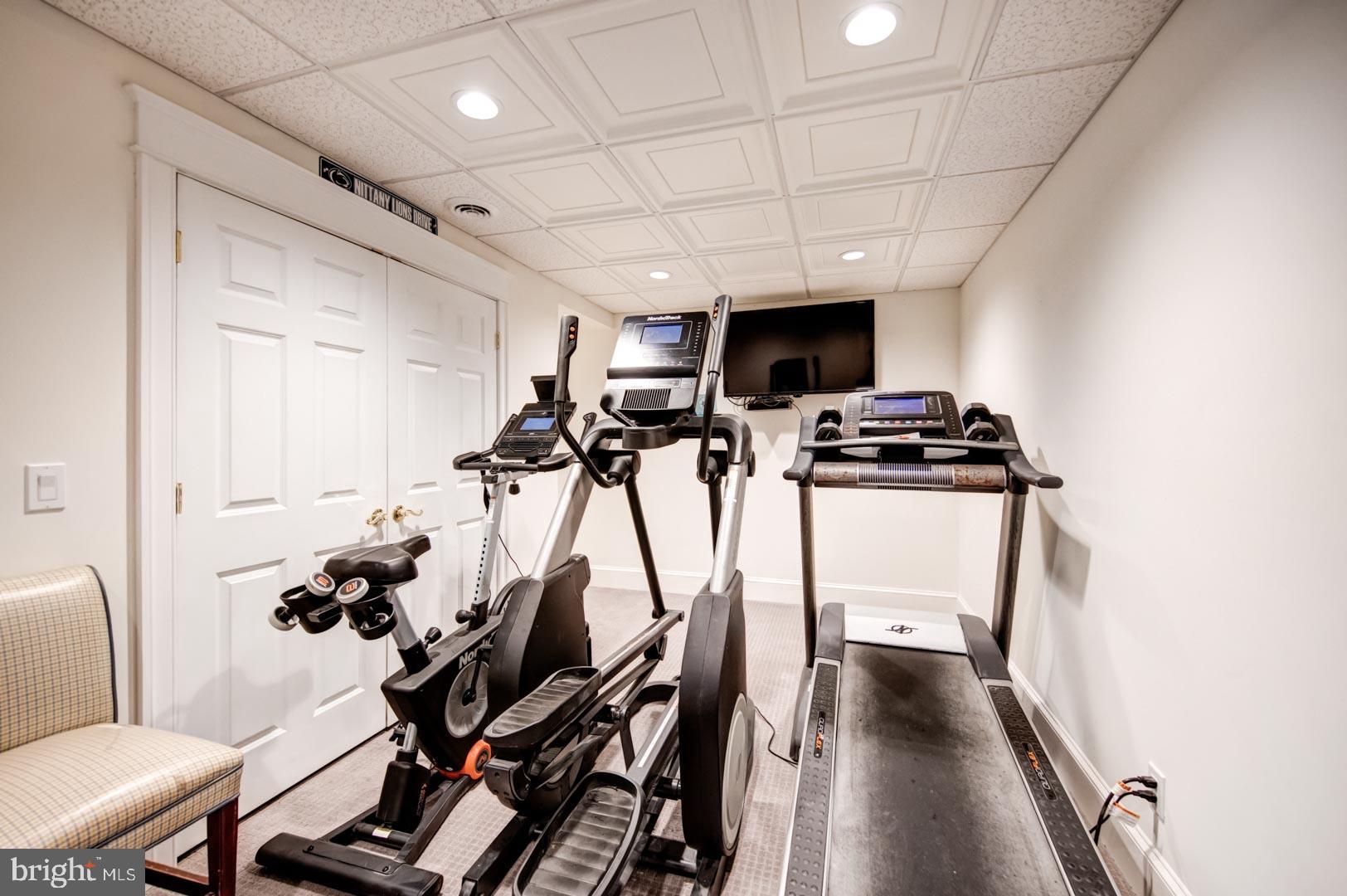 536 Atterbury Road Villanova, PA 19085 - Photo 39 of 42 Lower Level Fitness Area