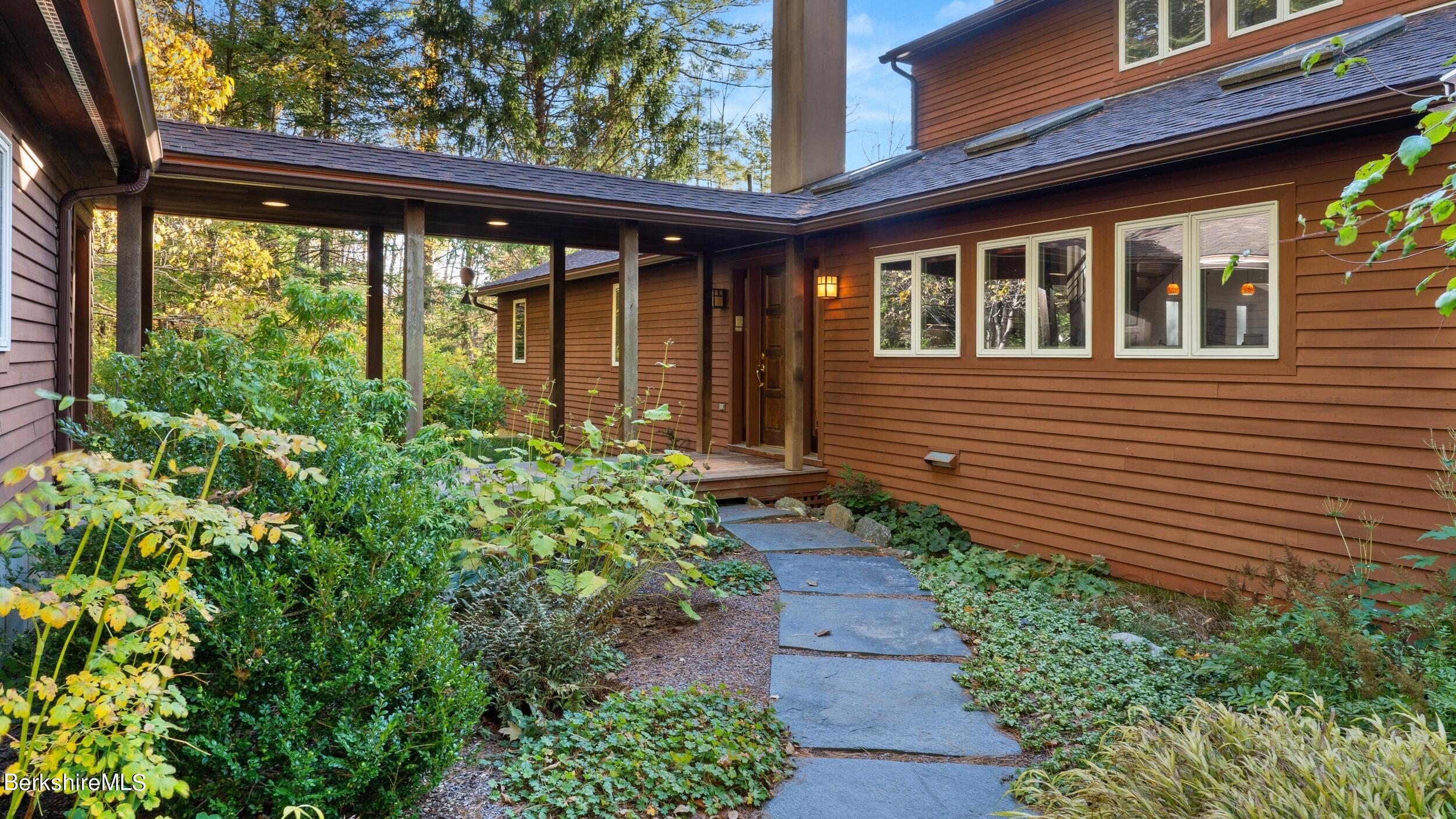 297 E Road Alford, MA 01266 - Photo 3 of 45 a view of a backyard with garden