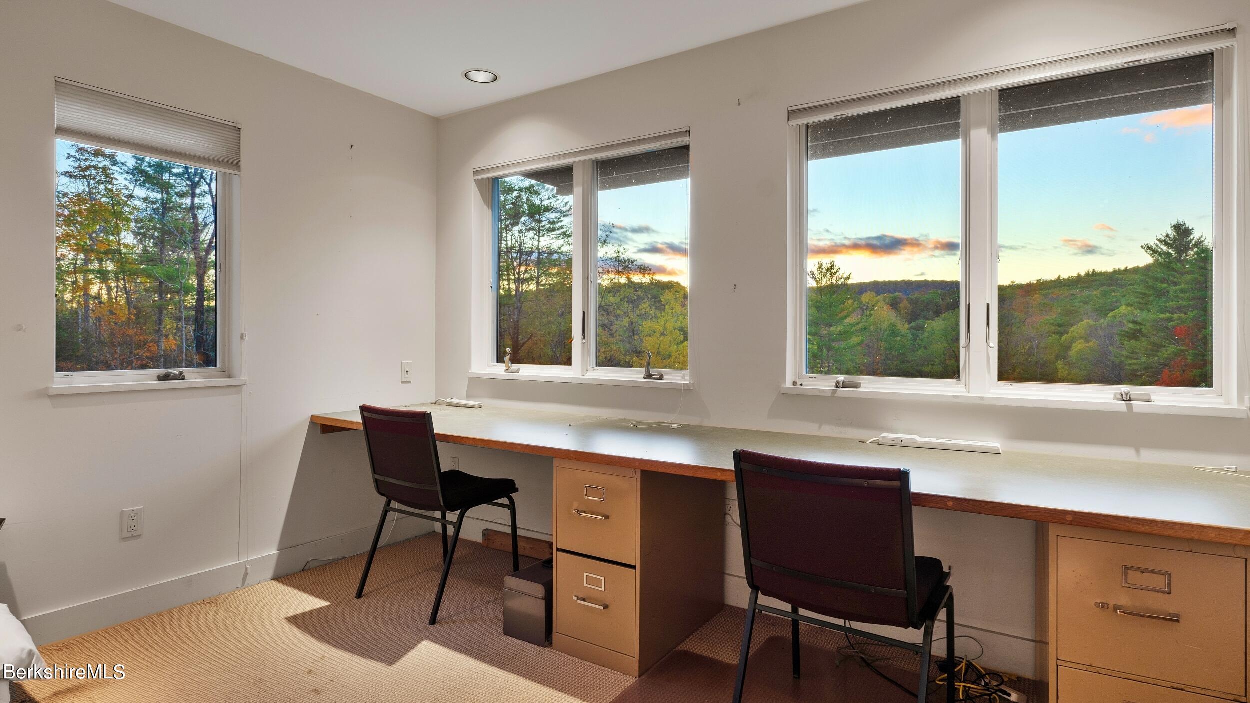 297 E Road Alford, MA 01266 - Photo 32 of 45 a view of a workspace with furniture and a window