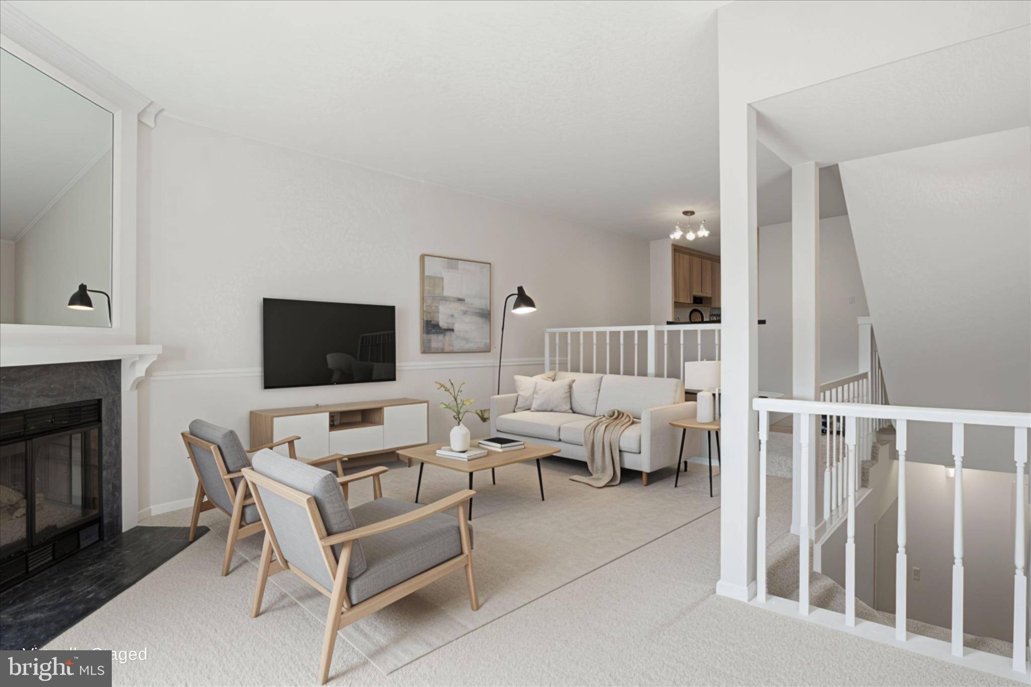 1773 Whisperhill Drive Reston, VA 20194 - Photo 11 of 51 a living room with furniture and a flat screen tv