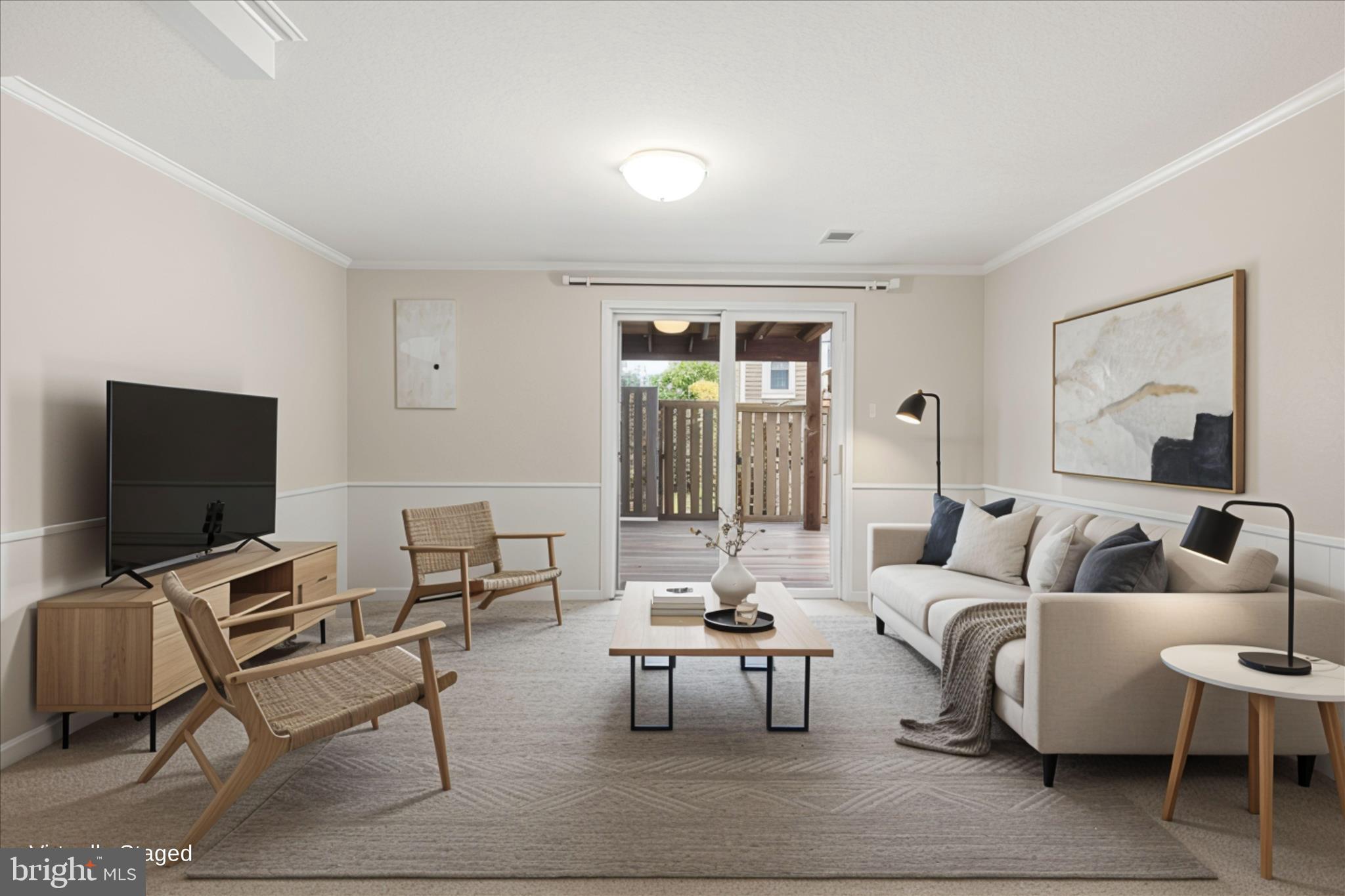 1773 Whisperhill Drive Reston, VA 20194 - Photo 32 of 51 a living room with furniture and a flat screen tv