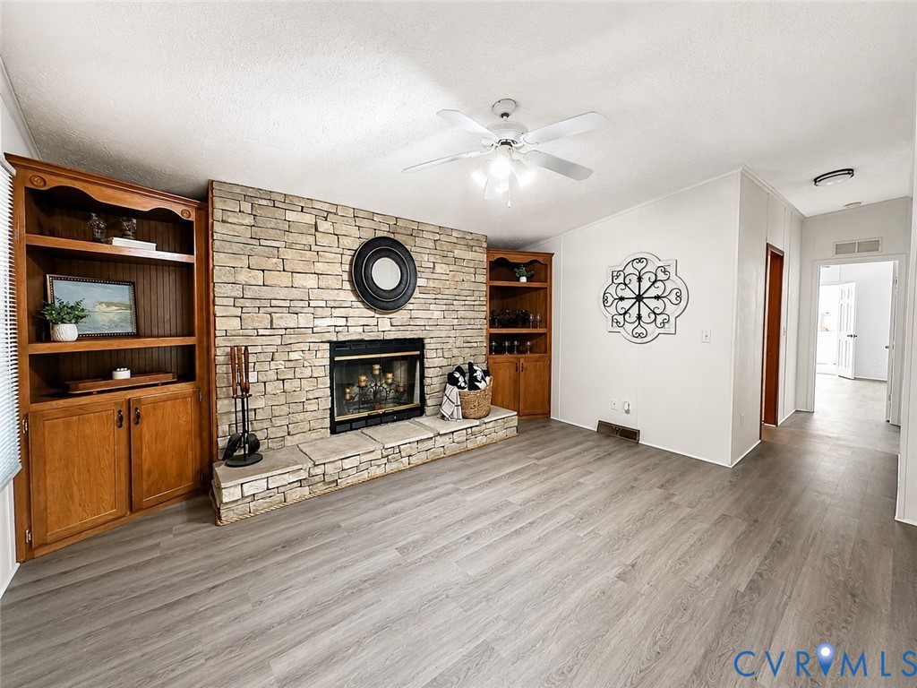 2229 Texas School Road Wingina, VA 24599 - Photo 5 of 22 Inviting family room featuring floor to ceiling st