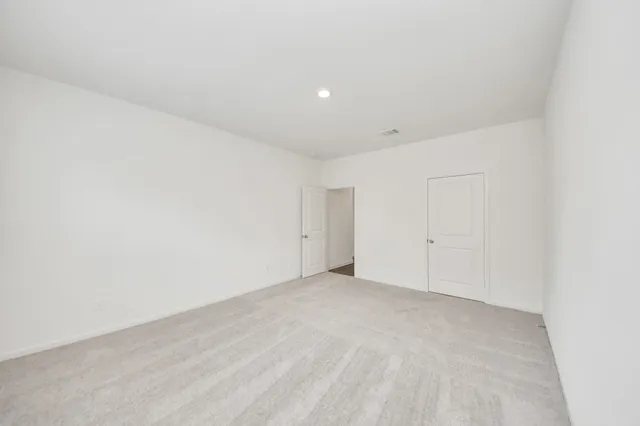 a bathroom with a sink vanity and a mirror