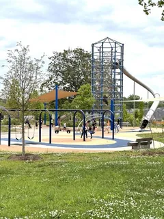 a view of water with palm trees