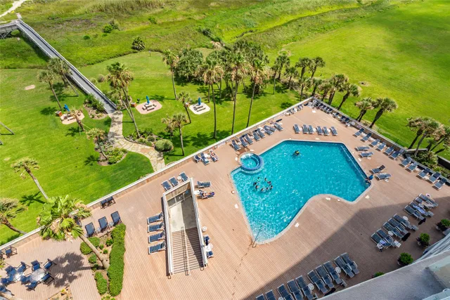 a view of a lake with a big yard