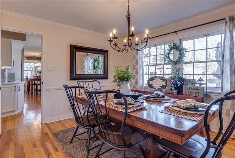 1609 Terrie Drive Pittsburgh, PA 15241 - Photo 3 of 24 Large dining room which can expand into the living room. This overlooks the outdoor swimming pool.