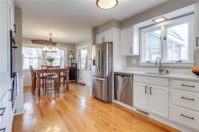 1609 Terrie Drive Pittsburgh, PA 15241 - Photo 4 of 24 Newly renovated kitchen with white cabinets and stainless steel appliances. Double convection electric oven.